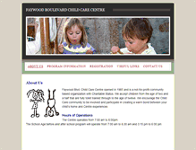 Tablet Screenshot of faywoodchildcare.com